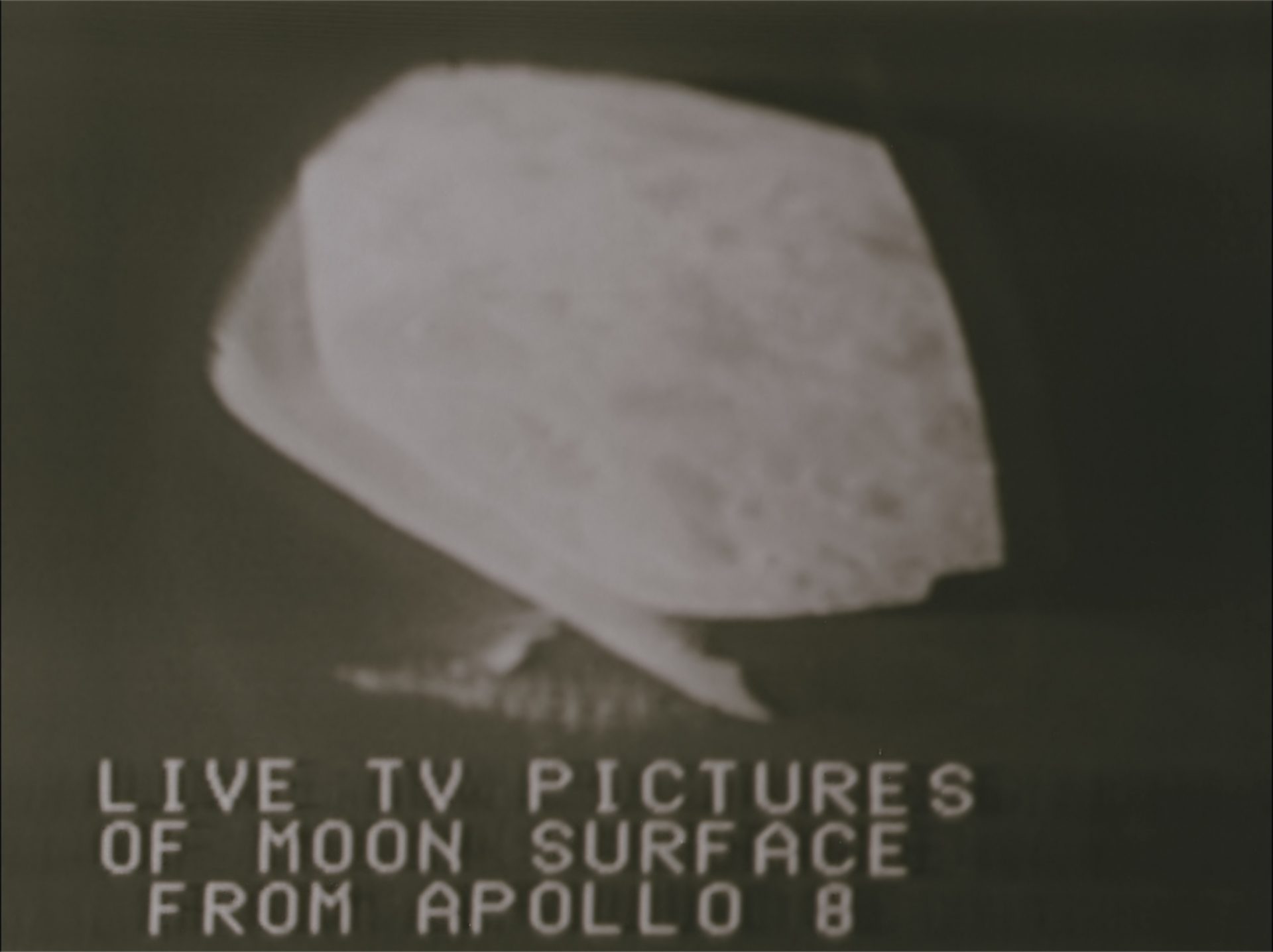 Apollo 8 Live Picture Apollo 8 live TV de la lune