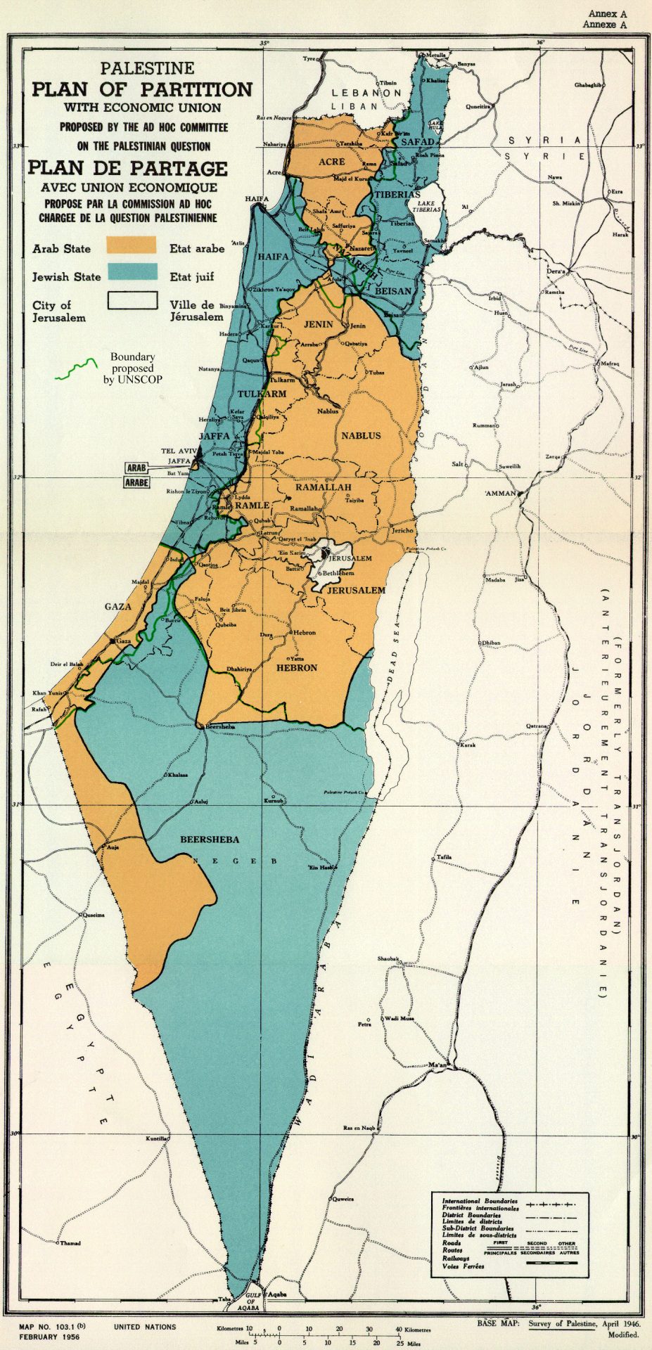 UN Palestine Partition Plan 1947
