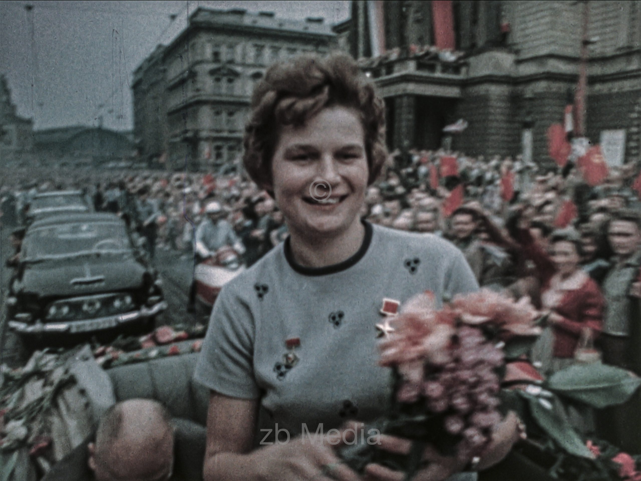 Kosmosbegeisterung bei Vostok Raumflug von Valentina Tereschkowa